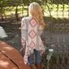 Women's Sweaters Wholesale-2021 Femme Knitwea Autumn Winter Pink Shrugs Cardigan Poncho For Women Fall Asymmetrical Long Knitted Cardigan1