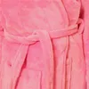 Wholesale- Women Loose Coral Fleece Long Night-Robe Sleepwear Shawl Collar Bathrobe Spa Winter Warm Dressing