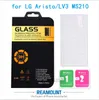 9H Ultra Thin Clear Good Quality Tempered Glass Screen Protector Guard för för LG Aristo / LV3 MS210 Protector Screen With Packaging