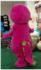 Factory direct sale Barney Dinosaur Mascot Costume Movie Character Barney Dinosaur Costumes Fancy Dress Adult Size Clothing Free Shipping