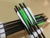 50PK Plastic archery arrow nocks for ID 7.76mm aluminum crossbow arrow half moon shape green color