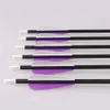 Recurve Bow와 Compound Bow의 교체 용 나사 입력 필드 포인트가있는 Mix Carbon 32inch Archery Arrows