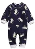 Ubrania dla niemowląt berbeć chłopcy pajaczenia garnitur legging cieplejszy kombinezon ładny bawełniane onesies niemowlęte tory małe chłopcy strój dzieci odzież