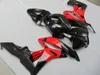 Injektion Bodywork Fairing Kit för Honda CBR600RR 07 08 Red Black Fairings Set CBR600RR 2007 2008 OT16