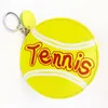 Sports Key Bag Baseball Soccer Football Basketball Bowling Tennis Billiards Print Coin Bag PU Leather Key Ring Mini Wallet9032657