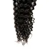 Kinky Curly Micro Loop Ring Beads Remy Human Hair Extensions Easy links Brazilian Virgin hair Natural Color 100g3024327