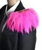 Handmade men blazer accessories /ostrich feather crystal epaulette/epaulet shoulder/host performance costume wholesale