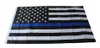 4 tipi 90 * 150 cm BlueLine USA Bandiere della polizia 3x5 piedi Sottile linea blu Bandiera USA Bandiera americana nera, bianca e blu con occhielli in ottone