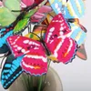 Nya Färgglada Dubbelvingar Butterfly Stakes Garden Ornaments Party Supplies Dekorationer för Utomhus Garden Fake Insects