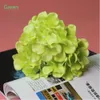 Artificielle Hortensia Tête De Fleur 15 CM Diamètre Mariage / Fête / Maison DIY Fleur Décoration Murale 18 Couleur 1 Lot = 50 Pcs