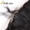 Fermetures de cheveux humains 13x4 couleur naturelle brazlienne indienne du corps péruvien vague dentelle extensions frontales 8-20 pouces