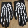 Halloween Skeleton Bone Fancy Dress Handskar Cosplay Monster Devil Corpse Kostymfest Karneval Maskerad Påskhandskar festlig leverans Svart