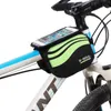 Nuevas bolsas para bicicleta de ciclismo, marco de bicicleta, tubo frontal, bolsa impermeable para teléfono móvil, bolsa para pantalla táctil de bicicleta de 5,7 pulgadas