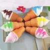 Wholesale- Ice Cream Kawaii Jumbo Squishy Slow Rising Ice Cream Pendant phone Straps Kid Toys Gift Cream Scented Bread toys for children