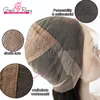 Glueless Full Lace Wig Kinky Straight Indian Virgin Human Hair Lace Front Wigs pour les femmes noires Greatremy