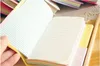 2021 Ny högkvalitativ söt färgstark Mini Smile Läder Notebook Notes Anteckningar 7.5 * .12,5 cm 192 Sheets Wire Bound Student Pocket Fashion Diary för Business Office Book