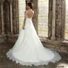 2017 Elegant Sexy V-Neck Backless A-Line Wedding Dresses With Appliques Sequin Plus Size Wedding Party Bridal Gowns Vestido De Novia BW05