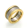 ローマゴールド愛ブランド 316L チタン鋼ジュエリー卸売ハート愛リング女性のための結婚指輪ジュエリーゴールド/シルバー/ローズカラー