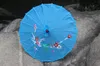 100pcs/lote Parasols de boda Parasol Oriental Bamboo Parasol Sun paraguas Accesorios nupciales Patrón floral paraguas