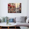 Arte Contemporânea Paisagem Brent Heighton Pintura Óleo sobre Tela Abril em Paris Imagem Pintada à Mão de Alta Qualidade para Decoração de Parede de Escritório