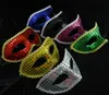 Jul Sequin Lace Party Masks Masquerade Mask Venetian Mask Kvinnor och Man Fashion Mask 20pcs / Lot G387