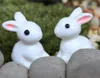 100pcs harts kanin miniatyrer landskap tillbehör till hem trädgård dekoration scrapbooking hantverk diy