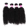 Whole 10bundles lot 7A Virgin Brazilian Afro Curly Wave Hair Weaves 1B Natural Black Human Remy Hair Weft For Black Women Fora302D