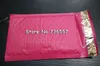 Wholesale- Pink Redish 6.5X9inch / 165X229MM Usable space Poly bubble Mailer envelopes 18.5*23cm padded Mailing Bag Self Sealing 100pcs