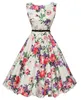 Party Sukienki Hurtownie - Summer Kobiety Sukienka Plus Rozmiar Długa Vintage Audrey Hepburn Huśtawka Kwiatowy Retro Rockabilly 50s 60S Dress1