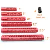 Red Anodized 7/9/10/12/13.5/15'' inch Keymod Handguard Rail Free Floating Picatinny Mount System Steel Barrel Nut