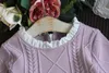 여자 가을 겨울 드레스 긴 소매 아동 레이스 투투 스커트 아기 소녀 파티 파티 드레스 ZJ - 71 의류 kniting