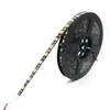 LED Strip 5050 Black PCB IP65 Waterproof DC12V 60LEDM 5MLOT مرنة الضوء الأبيض دافئ وايت 9800955