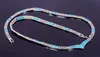 Hele Retail Mode-sieraden Fijne Blue Fire Opal Stone Kettingen Voor Vrouwen BRC17082701231G