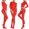 Toptan Satış 150D 5 Renkler erkek kadın kadife açık kasık bodyhose unisex fetiş bodystocking mor eti beyaz kırmızı siyah1