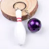 Nouveau Métal Bowling Ball Porte-clés De Mode Nouveauté Sport Porte-clés cadeaux pour Promotion LIVRAISON GRATUITE WA2080