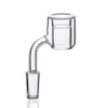 XXL Quartz Thermal Banger 28mm Outer Diameter Smoking Accessories Double Tube Banger Nail for Oil Rigs Glass Bongs