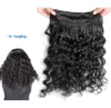 Melhor 10A Brazilian Profunda Onda Curly Virgem Cabelo Não Transformado Peruano Indiano Malásia Remy Cabelo Humano Weave Bundles Cuticle Align 2 Ano Vida