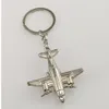 Mini Aircraft Airplane Plane keychain zinc alloy 3D aircraft airplane aeroplane metal key chain 50pcs/lot