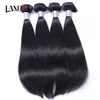 Trames Russe Droite Vierge Cheveux 3Pcs Non Transformés Russe Cheveux Humains Weave Bundles Naturel Noir Soyeux Droite Remy Extensions de Cheveux D