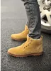 2017 England Men Boots Shoes Suede Lace-Up Man Martin Boots Round Toe Mens Single Male Shoes Joker Ankle Boots For Men Retail H1136