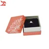 Groothandel 12 stks Sieraden Display Box Blue Flower Paper Ring Pakket Box 5 * 5 * 3.5cm Rode Papieren Ring Gift Organizer Opbergdoos