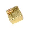 24 sztuk / partia 5x5x3 cm złoty pierścień kolczyk pudełka jubilerskie opakowania na prezent bx5