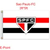 Brésil Sao Paulo Futebol Clube Type B 3 * 5ft (90cm * 150cm) Drapeau en polyester Bannière décoration volant maison jardin drapeau Cadeaux de fête