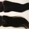 I lagerstängning 7A Kvalitet Hårstängning med Bangs 100 Virgin Malaysian Hair Lace Stängningar med Bangs Frange spetsstängning5545925