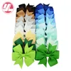 Wholesale- Mixcolor 40Pcs/lot 3 Inch Grosgrain Ribbon Hairpins Baby Girl Bows With Clip Hair Clips Kids Hair Accessories 564