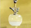 Le più nuove donne collana di cristallo gioielli moda catena in argento sterling 925 + collane con ciondolo opale di mela di cristallo gioielli 2 colori