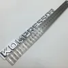 Chrome Silver KOMPRESSOR Letter Logo Trunk Emblem Badge Sticker for Mercedes W203 W204 W212 W221 AMG190p