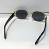 Ve 2134 okulary przeciwsłoneczne bez obręczy okrągła rama ochrona UV Men Designer UV Protection obiektyw steampunk letni styl comw z case5776064