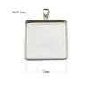 Beadsnice 925 Sterling Zilveren Vierkante Hanger Base fit 25mm Cabochon Bezel Instelling voor DIY Sieraden Maken ID26726