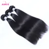 Peruvian Virgin Hair Straight 3/4PCS Lot Obehandlat 8A Peruvian Remy Human Hair Extensions Billiga Peruanska Hårväv Buntar Gratis frakt